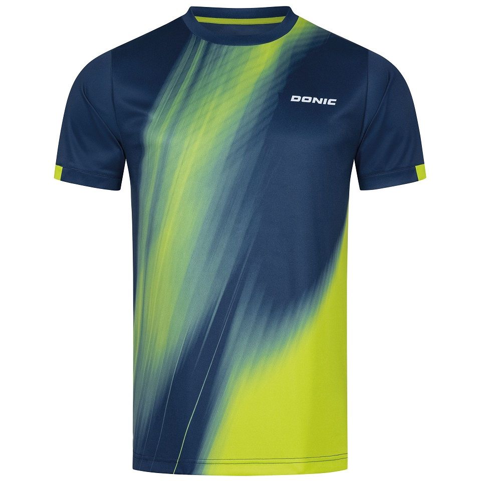 Polera DONIC Cream Navy Lime